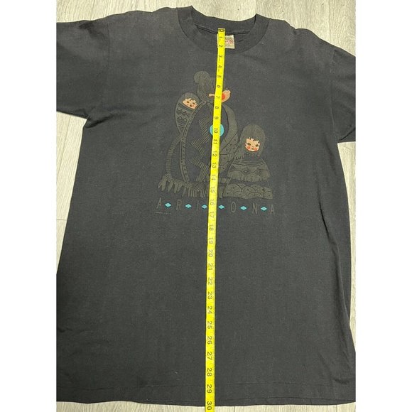Vintage Arizona T Shirt Mens Extra Large Black 90s Single Stitch ONEITA USA - Picture 5 of 6